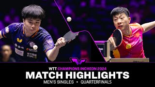 Lin YunJu vs Ma Long  MS QF  WTT Champions Incheon 2024 [upl. by Idnem]