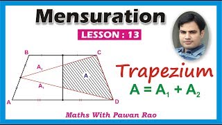 Trapezium in Mensuration Hindi amp English  Problems amp Solutions for SSC CDS KVS [upl. by Ravaj164]