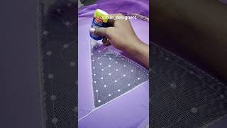 💥Secret Trick🔥How to secure single sequins work in net cloth🧵🧶🪡aariclassthoothukudi simpleaari [upl. by Reimer198]