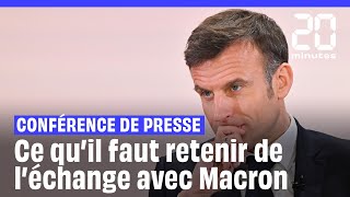 Emmanuel Macron  Les 5 infos à retenir de sa conférence de presse [upl. by Salahcin]