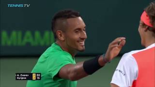 Nick Kyrgios vs Alexander Zverev 2017 Best Moments [upl. by Vilhelmina539]