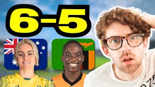 Matildas Win INSANE ElevenGoal Thriller  Australia 65 Zambia [upl. by Lisabet358]