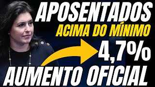 Aposentados Acima do Mínimo  Aumento Oficial Acaba de Ser Divulgado 47 [upl. by Ataymik916]