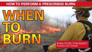 How to Perform a Prescribed Burn When to Burn [upl. by Ellebasi]