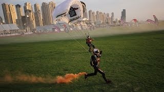 Landing the worlds smallest parachute at Skydive Dubai [upl. by Gokey]