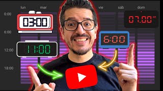 3 Horarios PERFECTOS para Publicar tus Videos de YouTube [upl. by Hertberg143]