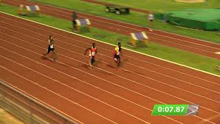 Thembo Monareng wins Race A Men 100m [upl. by Lonnie]