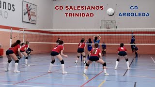 Partido voleibol femenino Cadete CD Salesianos  CD Arboleda [upl. by Bj918]