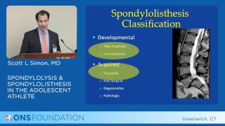 Spondylolysis amp Spondylolisthesis in the Adolescent Athlete [upl. by Wini]