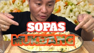 FILIPINO CHICKEN MACARONI SOPAS MUKBANGKamastertv [upl. by Arta]