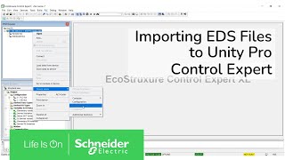 How do you import the eds library file into Control Expert  Schneider Electric [upl. by Franklin990]