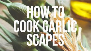 60 Second Chef How to Cook Garlic Scapes [upl. by Nosylla]