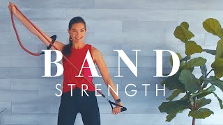 Resistance Band Workout for Seniors amp Beginners  All Standing Osteoporosis Friendly [upl. by Concepcion]