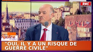 quotOui il y a un risque de guerre civilequot sinquiète Alain Bauer professeur de criminologie [upl. by Morena475]