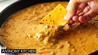 The MOST DELICIOUS Queso Recipe Chili Cheese Dip [upl. by Lindblad]