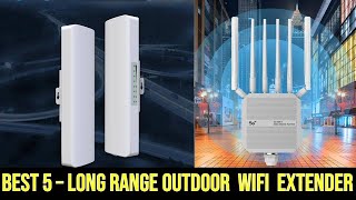 Top 5 Best Long Range Outdoor WiFi Extender in 2024 [upl. by Aihsyla]