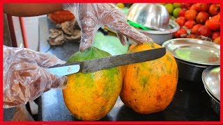 FRUIT NINJA of FRUITS  Amazing Fruits Cutting Skills  Indian Street Food In 2019 [upl. by Llehsal]