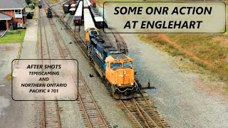 ONR – PART 1 – 308 ARRIVES AT ENGLEHART WITH ORE UNIT TRAIN [upl. by Haibot]