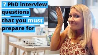 PhD Interview Questions  Answers  How To Pass Your PhD Interview [upl. by Ahsilet]