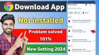 Chrome se app install nahi ho raha hai 2024  Chrome app not installed problem  app not installed [upl. by Ycnan392]