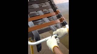 How to install criss cross straps on patio furniture [upl. by Misa487]