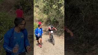 Last Lap in MTB Race  Morni Hills  Nationals [upl. by Tuddor]