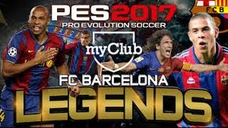 How to unlock pes 17 myClub Legends [upl. by Nosrej]