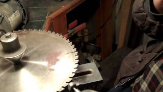 Sharpening carbide tipped circular saw blades [upl. by Posner]