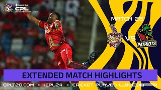 Extended Highlights  Trinbago Knight Riders vs St Kitts and Nevis Patriots  CPL 2024 [upl. by Priscilla]