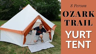 The Cheapest Yurt Tent I Can Find 8 Person Ozark Trail Yurt Tent From Walmart [upl. by Irolam]