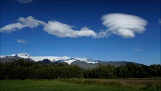 Altocumulus Lenticularis cloud in Icelend timelapse [upl. by Urbana]