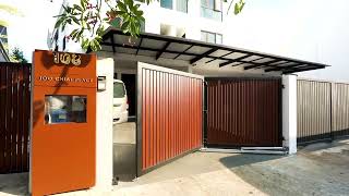 Legate Automated Trackless BiFold Gate [upl. by Aryas]