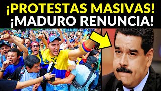 VENEZOLANOS TOMAN LAS CALLES CON PROTESTAS MASIVAS ¡MADURO RENUNCIARÍA [upl. by Holbrooke]