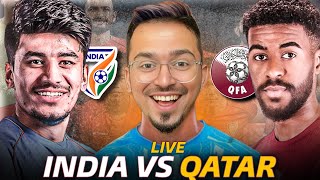 India vs Qatar Live  FIFA World Cup Qualifiers 2026 Reaction [upl. by Athal910]