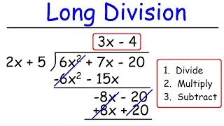 Polynomials  Long Division [upl. by Susej]