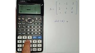 how to find determinant of a matrix using calculator [upl. by Rancell292]