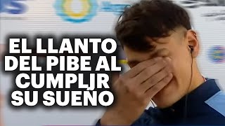 LA EMOCIÓN DE UN NADADOR AL SER ENTREVISTADO POR GONZALO BONADEO quotSOS MI ÍDOLOquot 🔥 [upl. by Jueta]