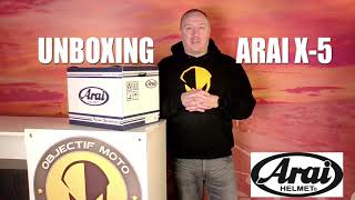 Unboxing du tout nouveau casque Arai Tour  X5 [upl. by Amethyst654]