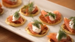 Beths Salmon Blinis  Kin Eats [upl. by Dorene]