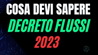 DECRETO FLUSSI 2024 TUTTE LE INFO SULLA DOCUMENTAZIONE E PROCEDURE PER LA COMPILAZIONE [upl. by Peednam]