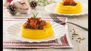 Nidi di Polenta Valsugana con lenticchie e cotechino [upl. by Nellak]