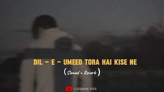 Dil E Umeed Tora Hai Kise Ne   Slowed amp Reverb   Nusrat Fateh Ali Khan  Licshadow Music [upl. by Enyrehtac]