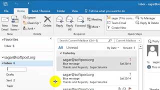 How to create new folder in Outlook [upl. by Yelsnik472]