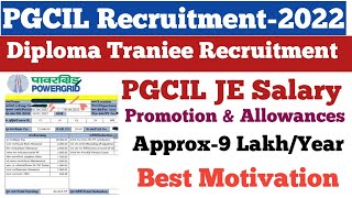 PGCIL JE SalaryPromotion amp AllowancesApprox 9LakhYearBest Motivation For All 🔥🔥🔥🔥🔥 [upl. by Ellehcsar]