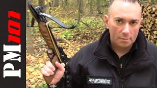 2014 The 80lb Crossbow Pistol Compact Survival Option  Preparedmind101 [upl. by Bahr]