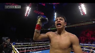 MUNGUIA wins by stoppage and wants plant or berlanga next AJ vs DDD [upl. by Akerue]