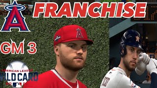 MLB 24 LAA Franchise AL WC GAME 3 VS THE HOUSTON ASTROS [upl. by Udell]