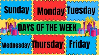 Days Of The Weeks  Days Name  Learn English Vocabulary  English for kid  Kids Learn And Fun [upl. by Anisah]