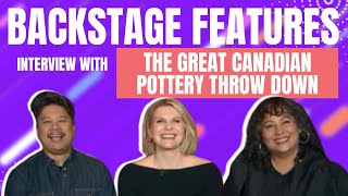 The Great Canadian Pottery Throw Down Interview Jennifer Robertson Brendan Tang amp Natalie Waddell [upl. by Sucramaj659]