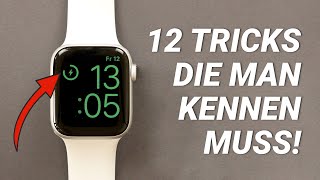 Die 12 BESTEN Apple Watch Tipps und Tricks [upl. by Lasko]